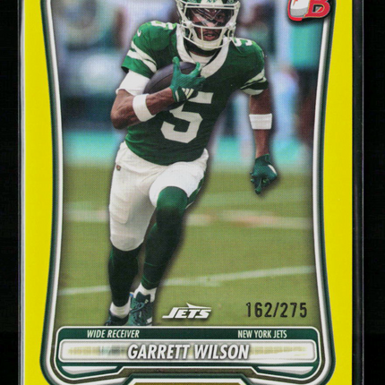 2026 Bowman Garrett Wilson #79 Yellow 162/275