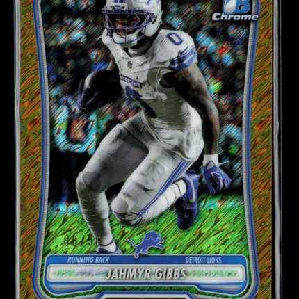 2026 Bowman Chrome University Jahmyr Gibbs #BCV-30 Gold Shimmer /50
