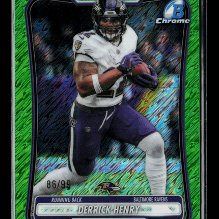 2026 Bowman Chrome Derrick Henry #BCV-9 Green Shimmer Refractor 86/99