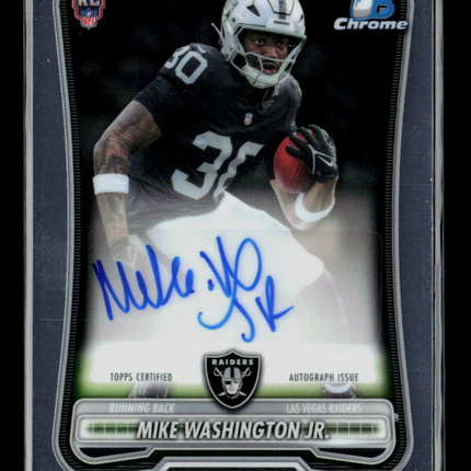 2026 Bowman Chrome Football Mike Washington Jr. #BCRA-MW RC Auto