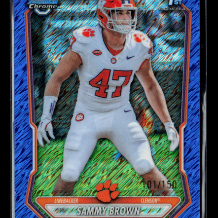 2026 Bowman Chrome Sammy Brown #BCP-33 Blue Shimmer Refractor /150
