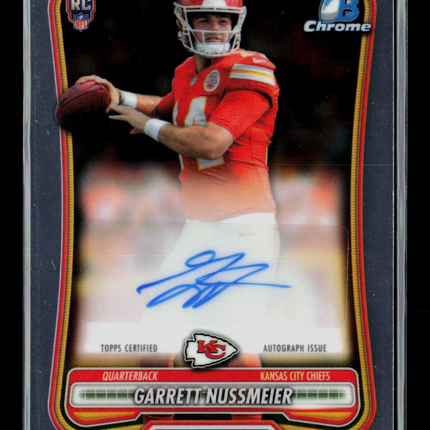 2026 Bowman Chrome Football Garrett Nussmeier #BCRA-GN RC Auto