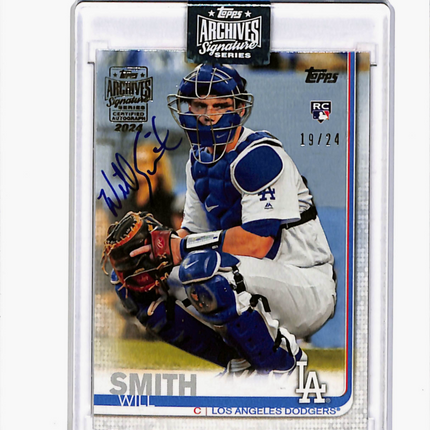 2024 Topps Archives Signature Series Will Smith #US199 RC 19/24 Auto