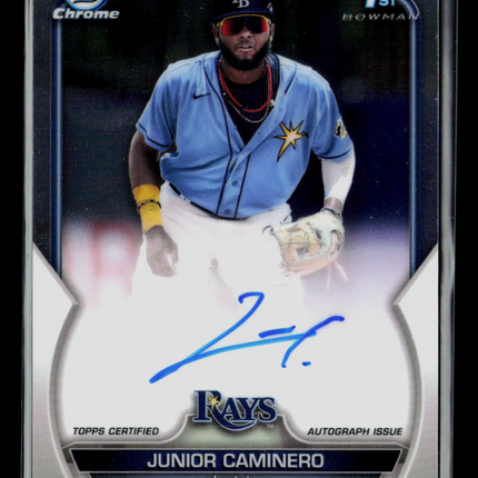 2023 Bowman Chrome Junior Caminero #CPA-JCR Auto