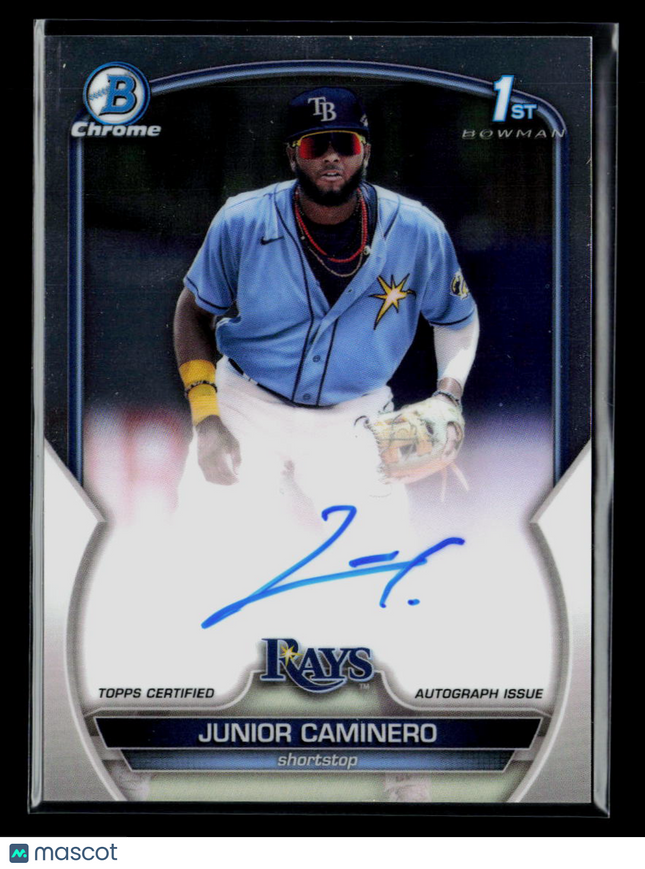 2023 Bowman Chrome Junior Caminero #CPA-JCR Auto