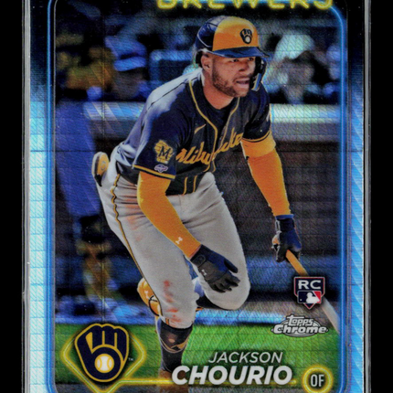 2024 Topps Chrome Jackson Chourio #161 prism Refractor RC