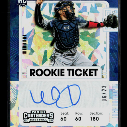 2021 Panini Contenders Baseball William Contreras #104 RC 06/23 Auto Cracked Ice