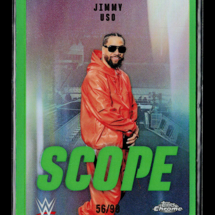 2026 Topps Chrome WWE Jimmy Uso #SCO-16 Green 56/99