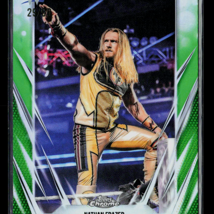 2026 Topps Chrome WWE Nathan Frazer #146 Green Refractor