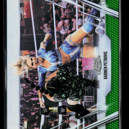 2026 Topps Chrome WWE Karmen Petrovic #54 Green Refractor
