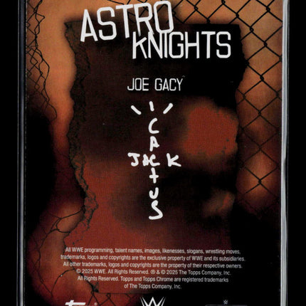 2025 Topps Chrome WWE Astro Knights Cactus Jack Joe Gacy #AOK-46 Green 71/99