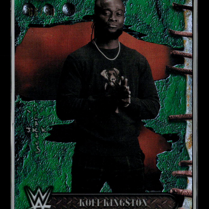 2025 Topps Chrome WWE Cactus Jack Kofi Kingston #22 Green Refractor