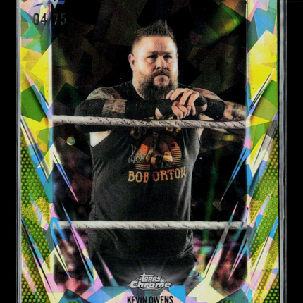 2026 Topps Chrome WWE Kevin Owens #51 Geometric Refractor 04/75
