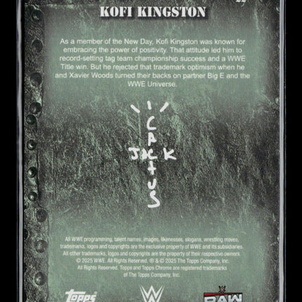 2025 Topps Chrome WWE Kofi Kingston #22