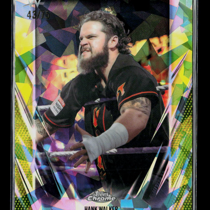 2026 Topps Chrome WWE Hank Walker #195 Geometric Refractor 43/75