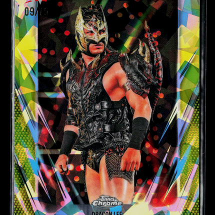 2026 Topps Chrome WWE Dragon Lee #155 Geometric Refractor 09/75