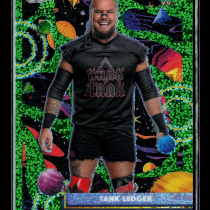 2026 Topps Chrome WWE Tank Ledger #72 Green Speckle Refractor