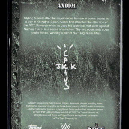 2025 Topps Chrome WWE Cactus Jack Axiom #67