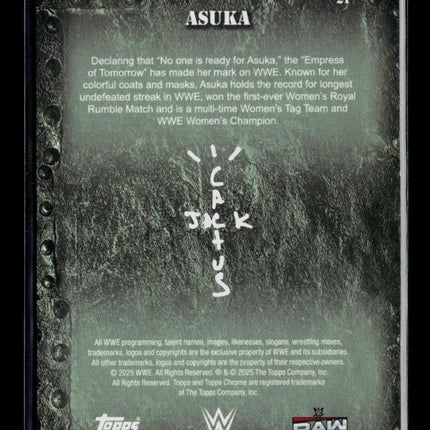 2025 Topps Chrome WWE Cactus Jack Asuka #21