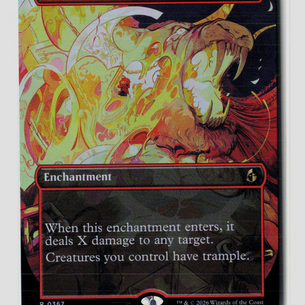 Magic: The Gathering Ajani's Anguish (Borderless) Reality Fracture R • 367 Foil