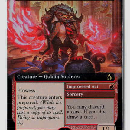 MTG Pompous Battlemage (Extended Art) Reality Fracture R • 428 Foil