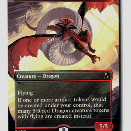 Magic: The Gathering Draconic Visitor (Borderless) Reality Fracture R 368 Normal