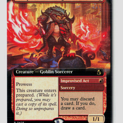 MTG Pompous Battlemage (Extended Art) Reality Fracture R • 428 Normal