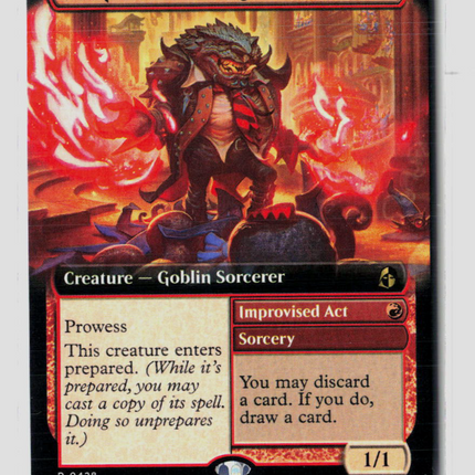 MTG Pompous Battlemage (Extended Art) Reality Fracture R • 428 Normal