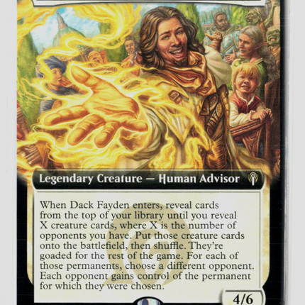 MTG Dack Fayden, Helping Hand (Extended Art) Commander: Reality Fracture R • 89