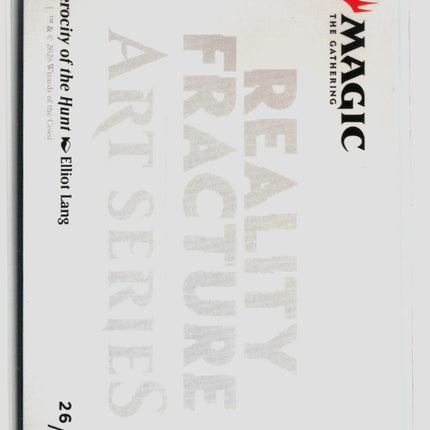 MTG Ferocity of the Hunt Art Card Art Series: Reality Fracture S • 26 Normal