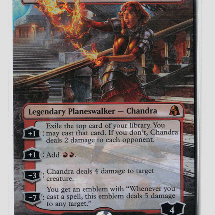 MTG Chandra, Torch of Defiance (Borderless) Reality Fracture M • 309 Foil