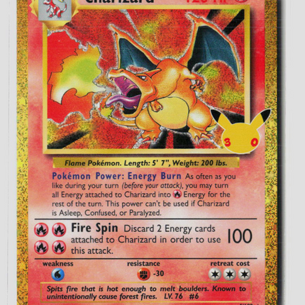 Pokemon 2021 Celebrations Charizard #4/102