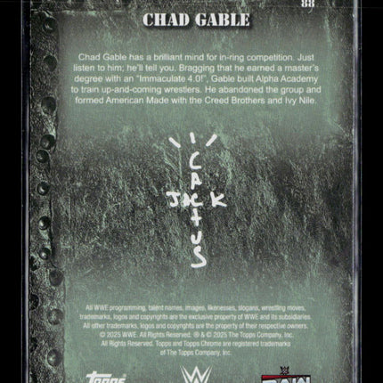 2025 Topps Chrome WWE Cactus Jack Chad Gable #88