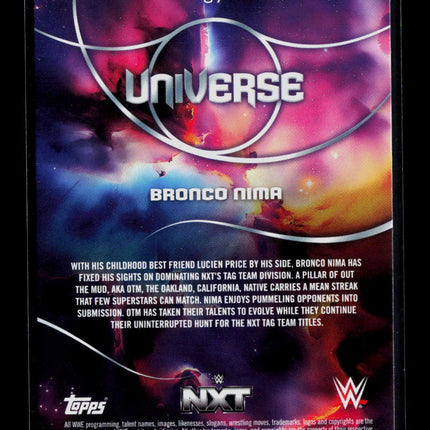 2026 Topps WWE Universe Bronco Nima #57 Pink 118/176