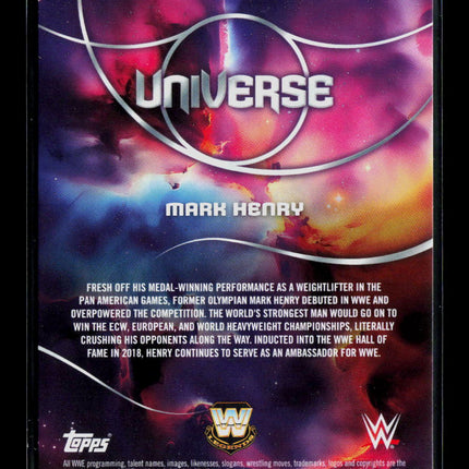 2026 Topps WWE Undisputed Mark Henry #38 Purple 080/175