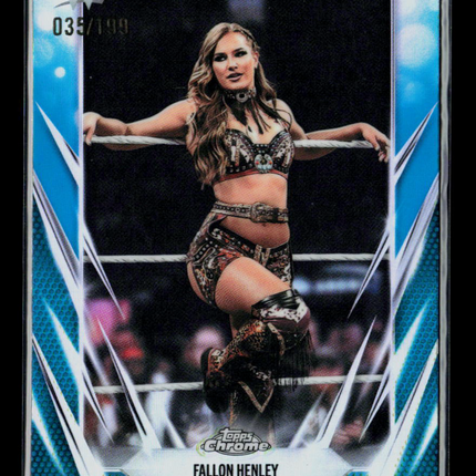 2026 Topps Chrome WWE Fallon Henley #165 Teal 035/199