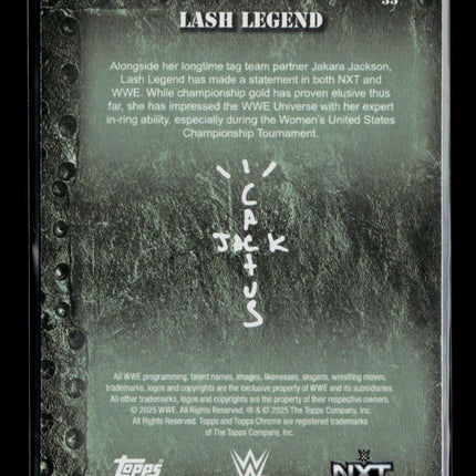 2025 Topps Chrome WWE Cactus Jack Lash Legend #35 Blue