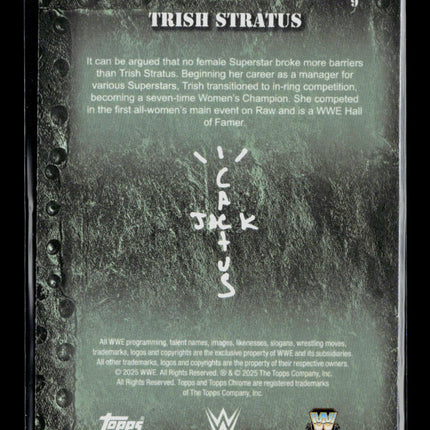 2025 Topps Chrome Cactus Jack WWE Trish Stratus #9