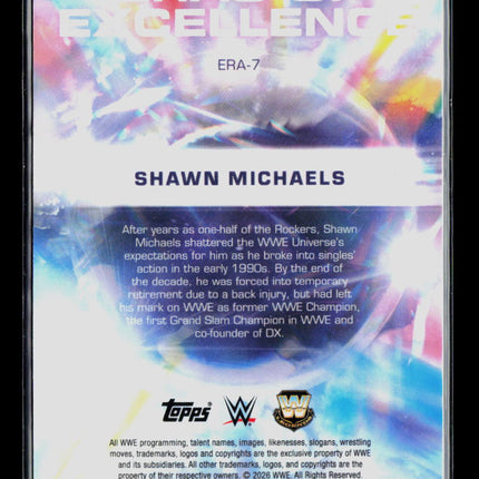2026 Topps Chrome WWE Shawn Michaels #ERA-7 Aqua 197/199