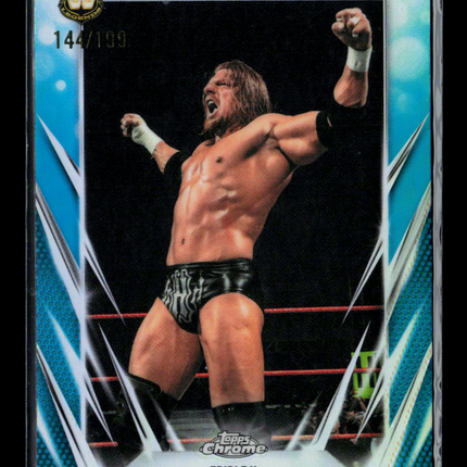 2026 Topps Chrome WWE Triple H #4 Aqua /199 144/190