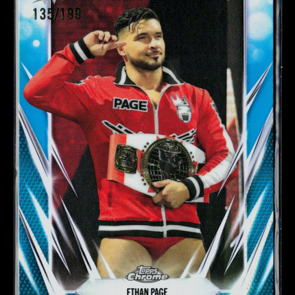 2026 Topps Chrome WWE Ethan Page #133 Aqua Refractor 135/199