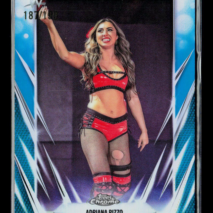 2026 Topps Chrome WWE Adriana Rizzo #167 Aqua Refractor 187/199