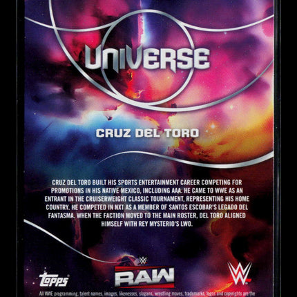2026 Topps WWE Universe Cruz Del Toro #123 Blue 184/199
