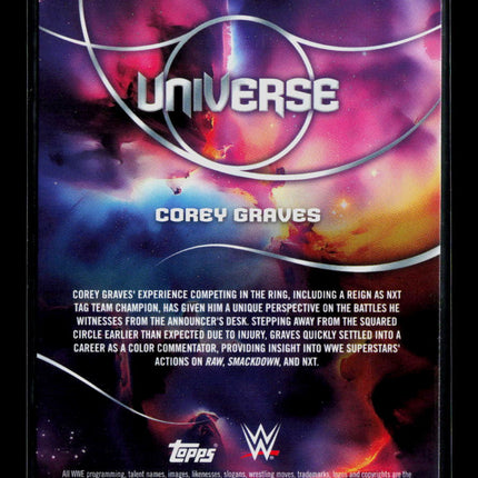 2026 Topps WWE Universe Corey Graves #191 11/199
