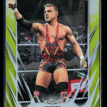 2026 Topps Chrome WWE Chad Gable #58 Green Refractor 219/275