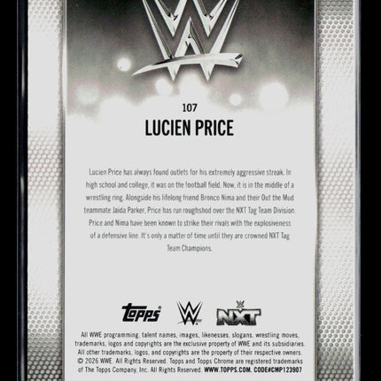 2026 Topps Chrome WWE Lucien Price #107 064/275