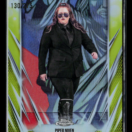2026 Topps Chrome WWE Piper Niven #162 Green Refractor 130/275