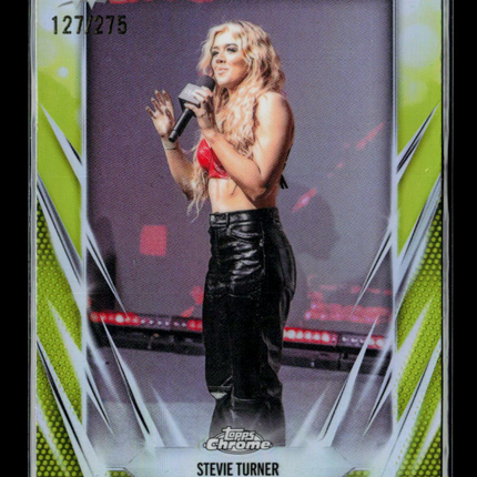 2026 Topps Chrome WWE Stevie Turner #147 Green Refractor 127/275