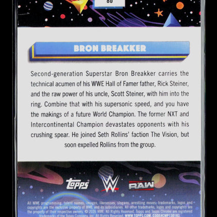 2026 Topps Chrome WWE Bron Breakker #80 Geometric