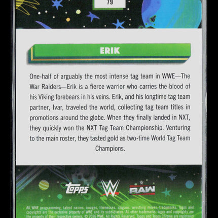 2026 Topps Chrome WWE Erik #79